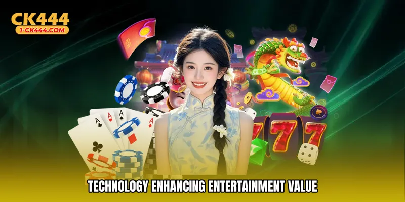 Technology enhancing entertainment value